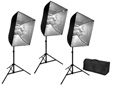 PBL MXFLO 6 THREE SOFTBOX 2700 WATT LIGHT KIT