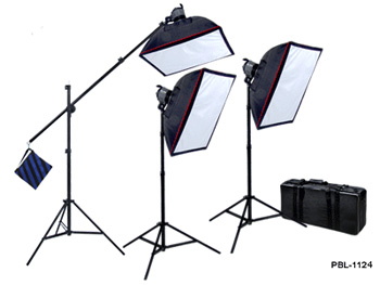 PBL Triple QL1000  Photography - vidoe halogen Lighting kit